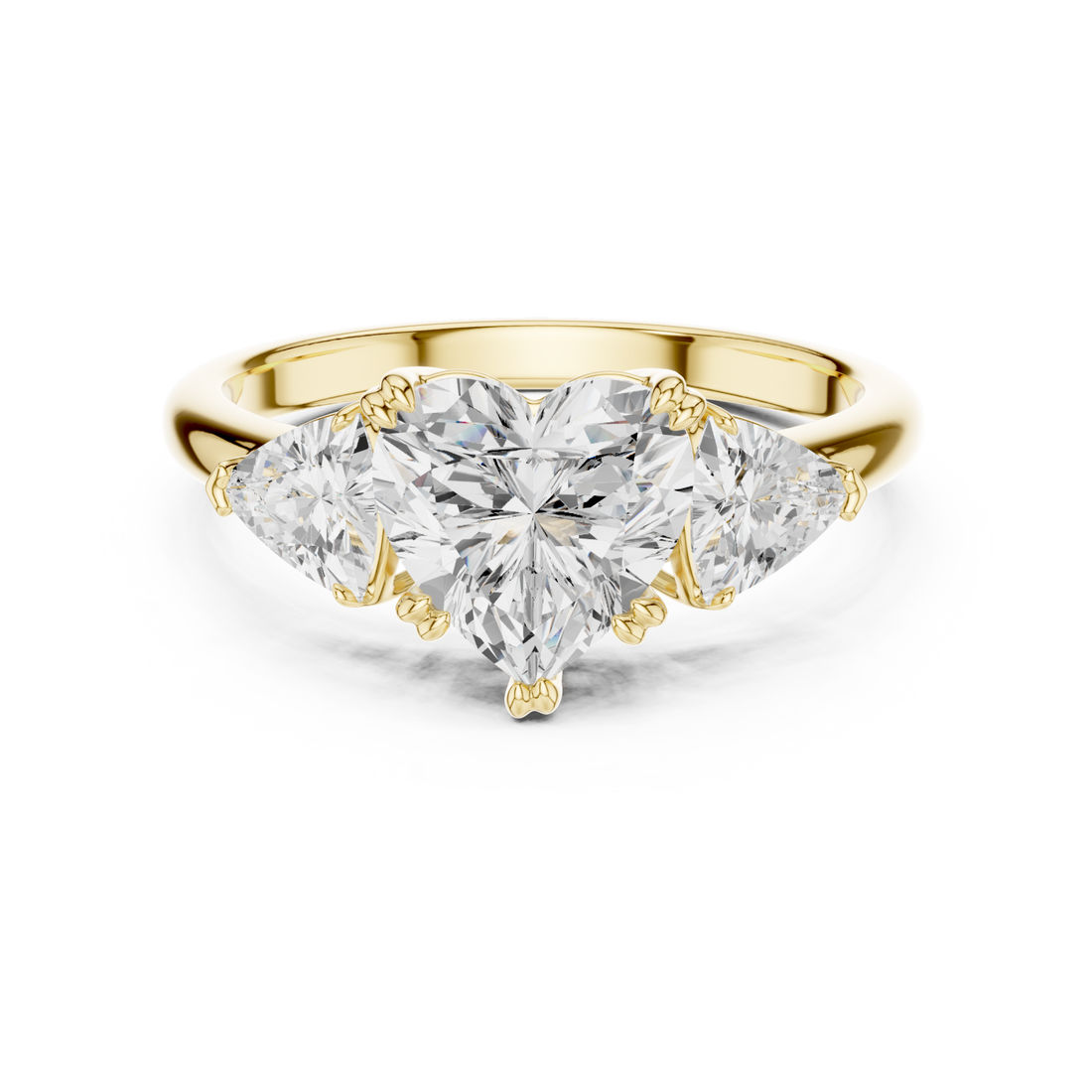 Gold Radiance Embrace Trifecta Ring Right View