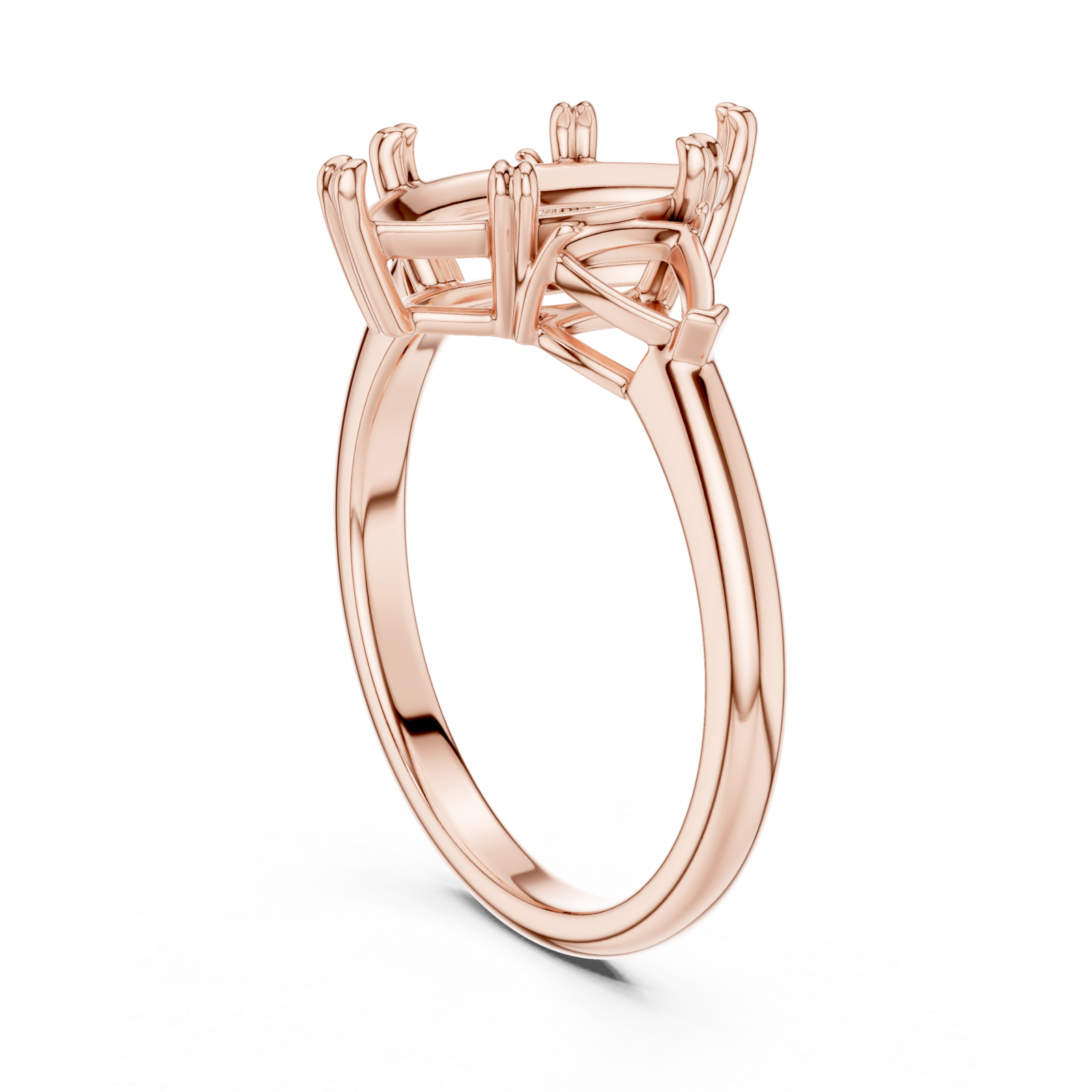  Rose Gold Twilight Embrace Crown Ring Left View