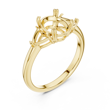 Gold Celestial Arc Embrace Ring Right View