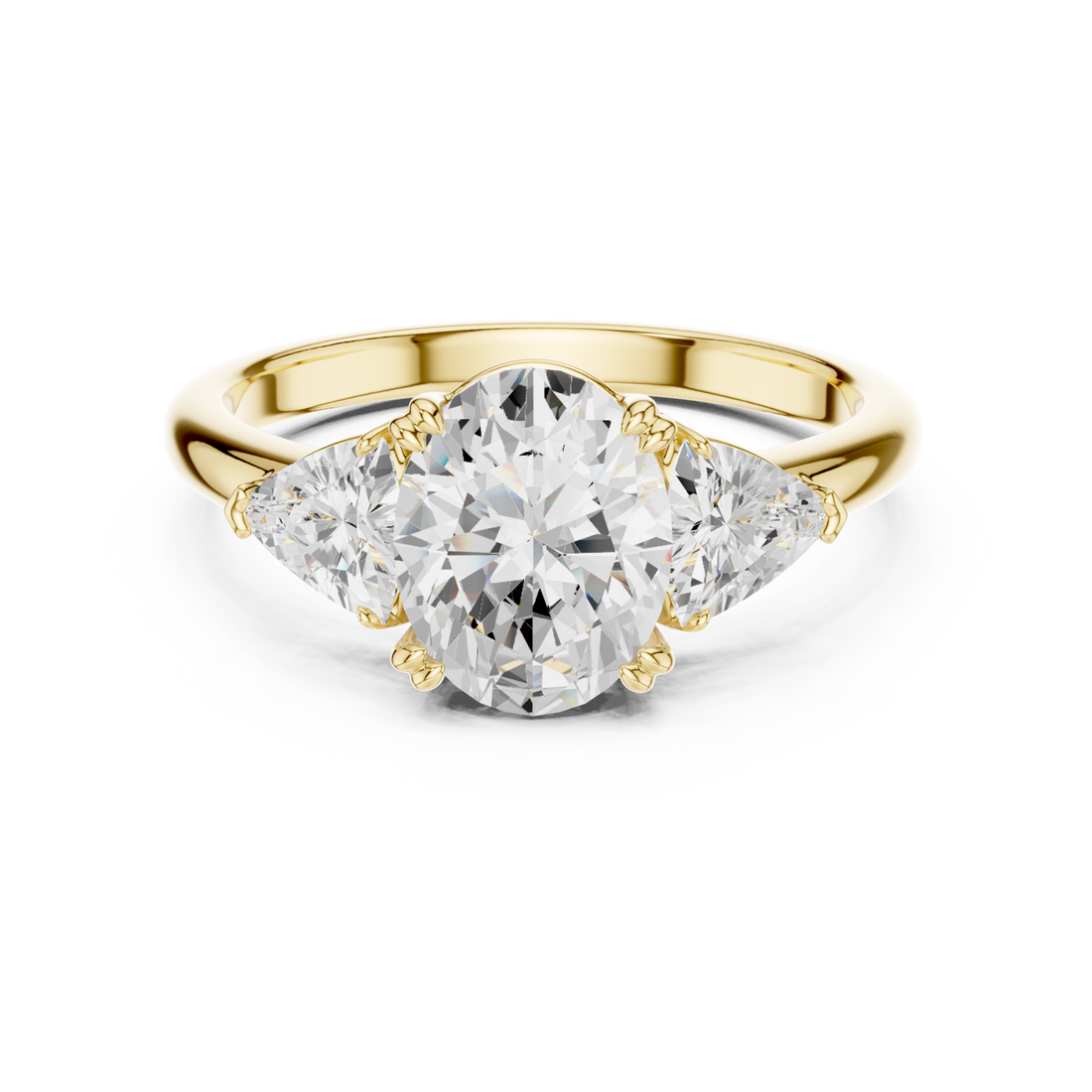 Gold Celestial Arc Embrace Ring Right View