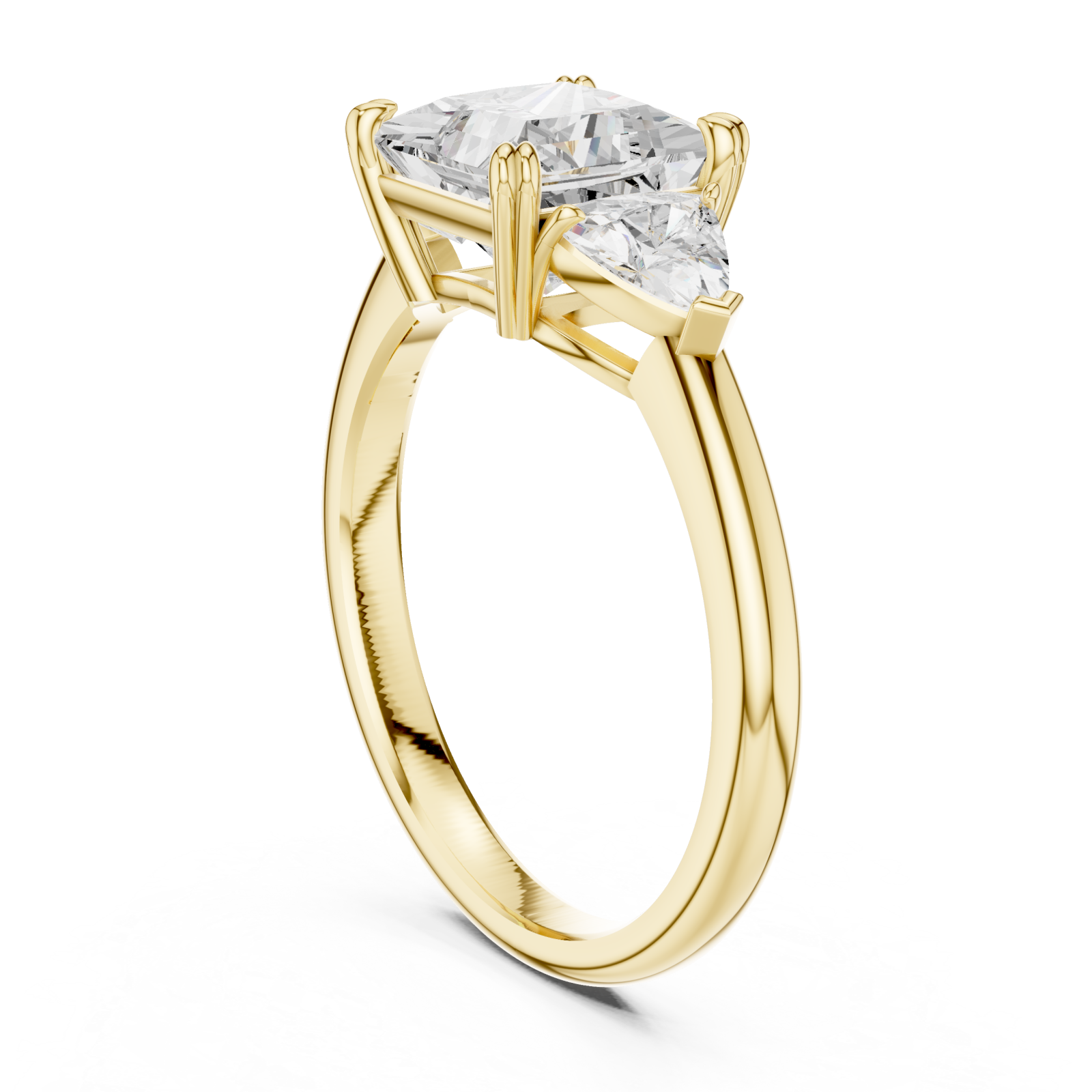  Gold Majestic Tria Centerpiece Ring Left View
