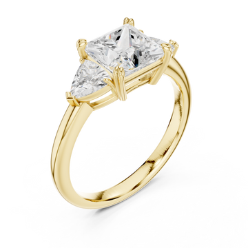 Gold Majestic Tria Centerpiece Ring Right View