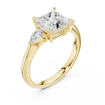 Gold Radiant Majesty Eternity Ring Right View