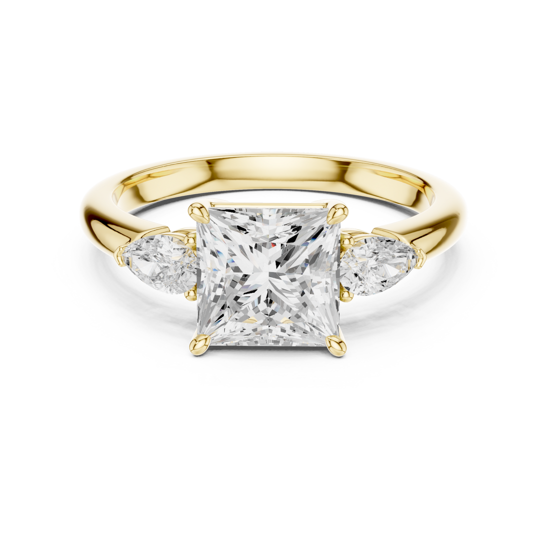 Gold Radiant Majesty Eternity Ring Right View