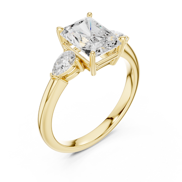 Gold Radiant Prism Embrace Ring Right View