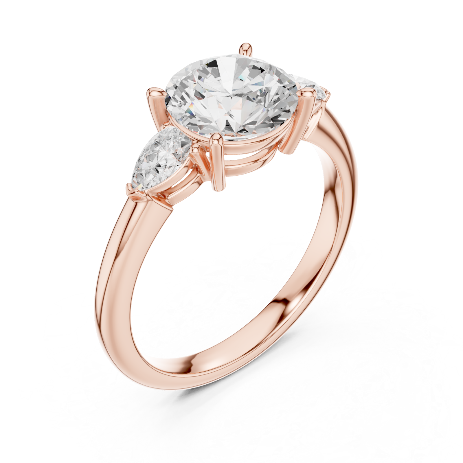  Rose Gold Starlit Embrace Ring Right View