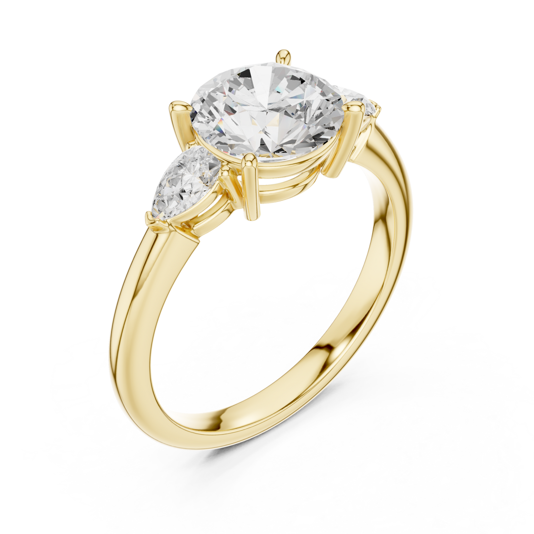 Gold Starlit Embrace Ring Right View