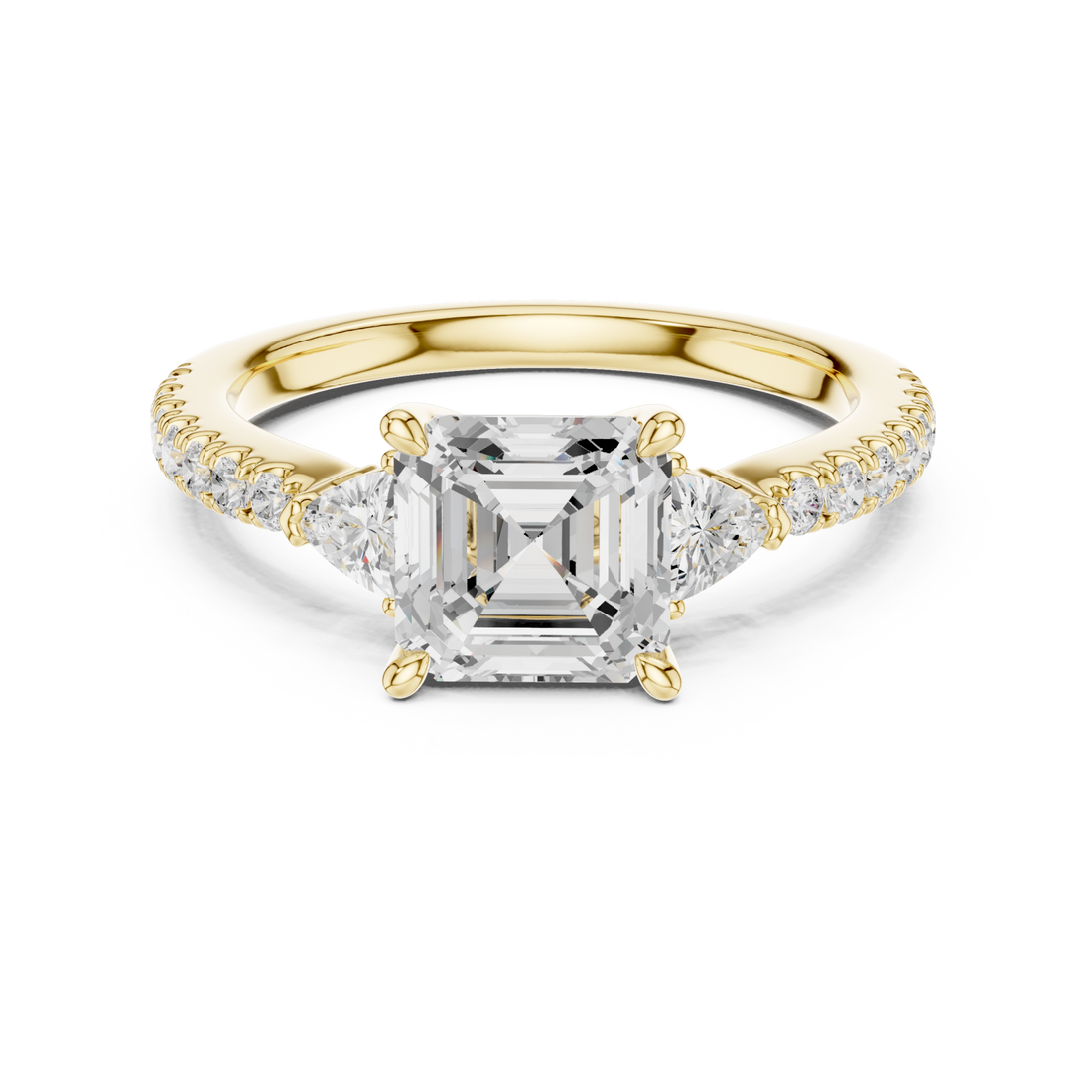 Gold Lumina Regal Solitaire Ring Right View