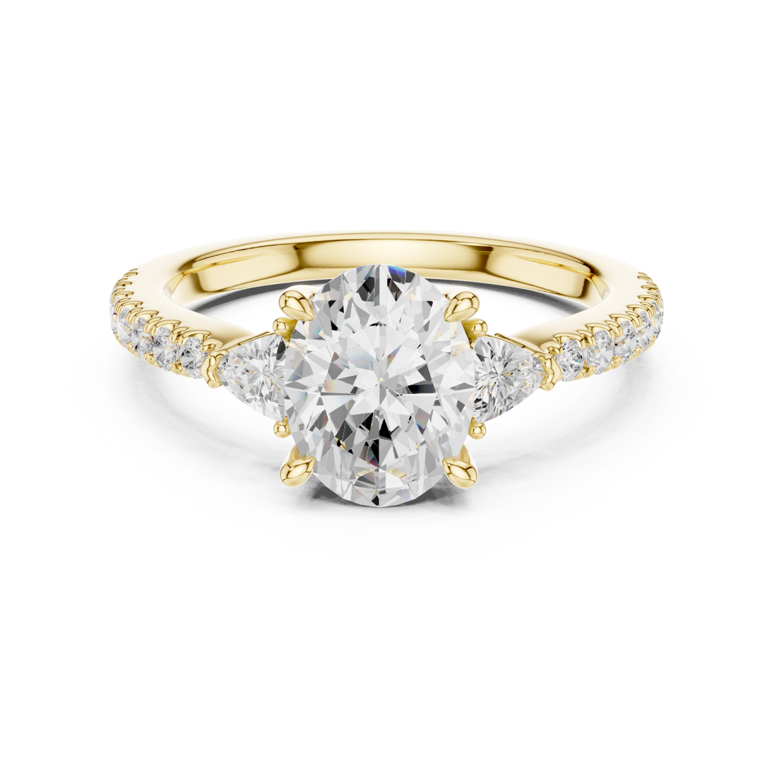 Gold Eternal Grace Solitaire Ring Right View