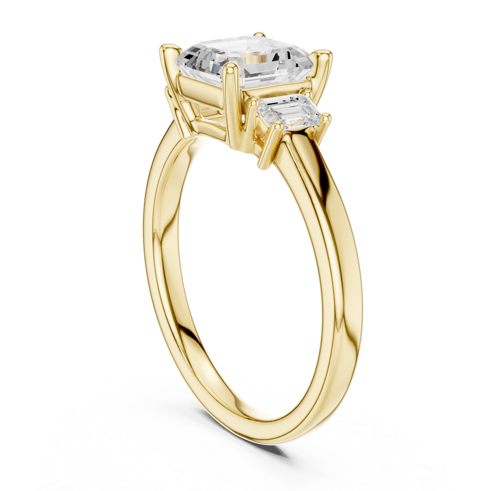  Gold Luminous Harmony Statement Engagement Ring Left View