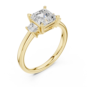 Gold Luminous Harmony Statement Engagement Ring Right View