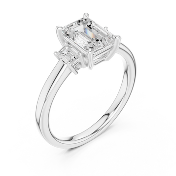  White Gold Celestial Promise Elegant Ring Right View