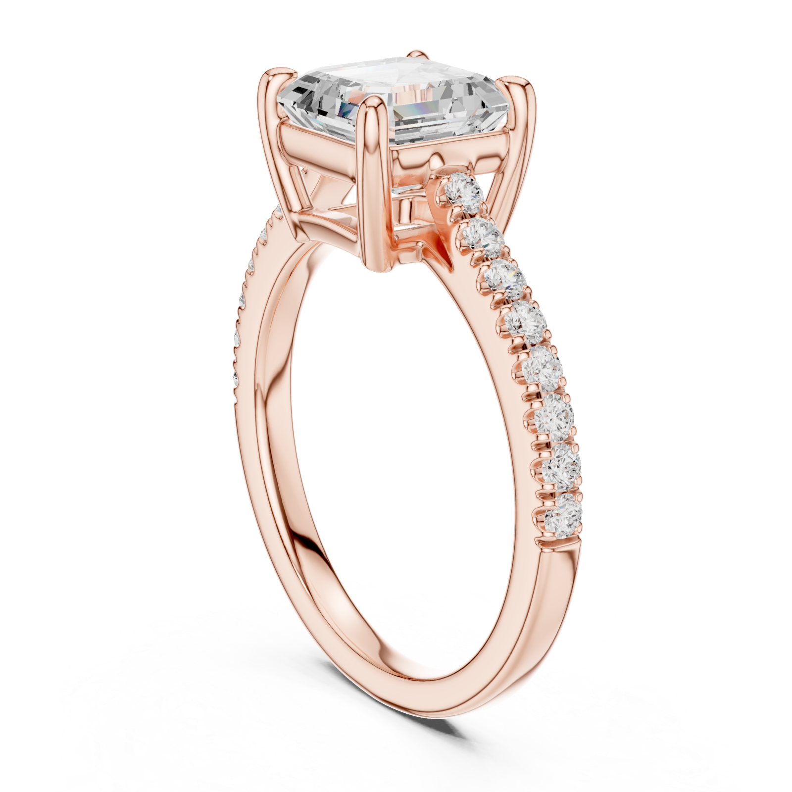  Rose Gold Celestial Allure Ring Left View
