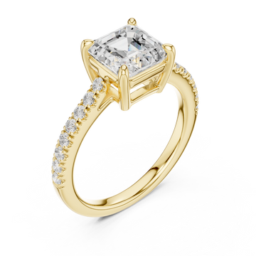 Gold Celestial Allure Ring Right View