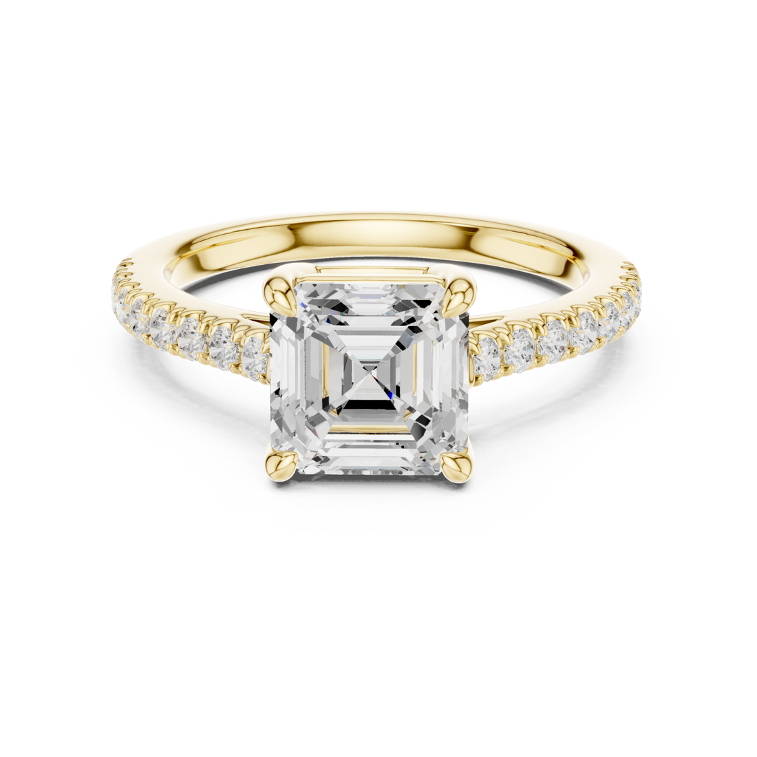 Gold Celestial Allure Ring Right View
