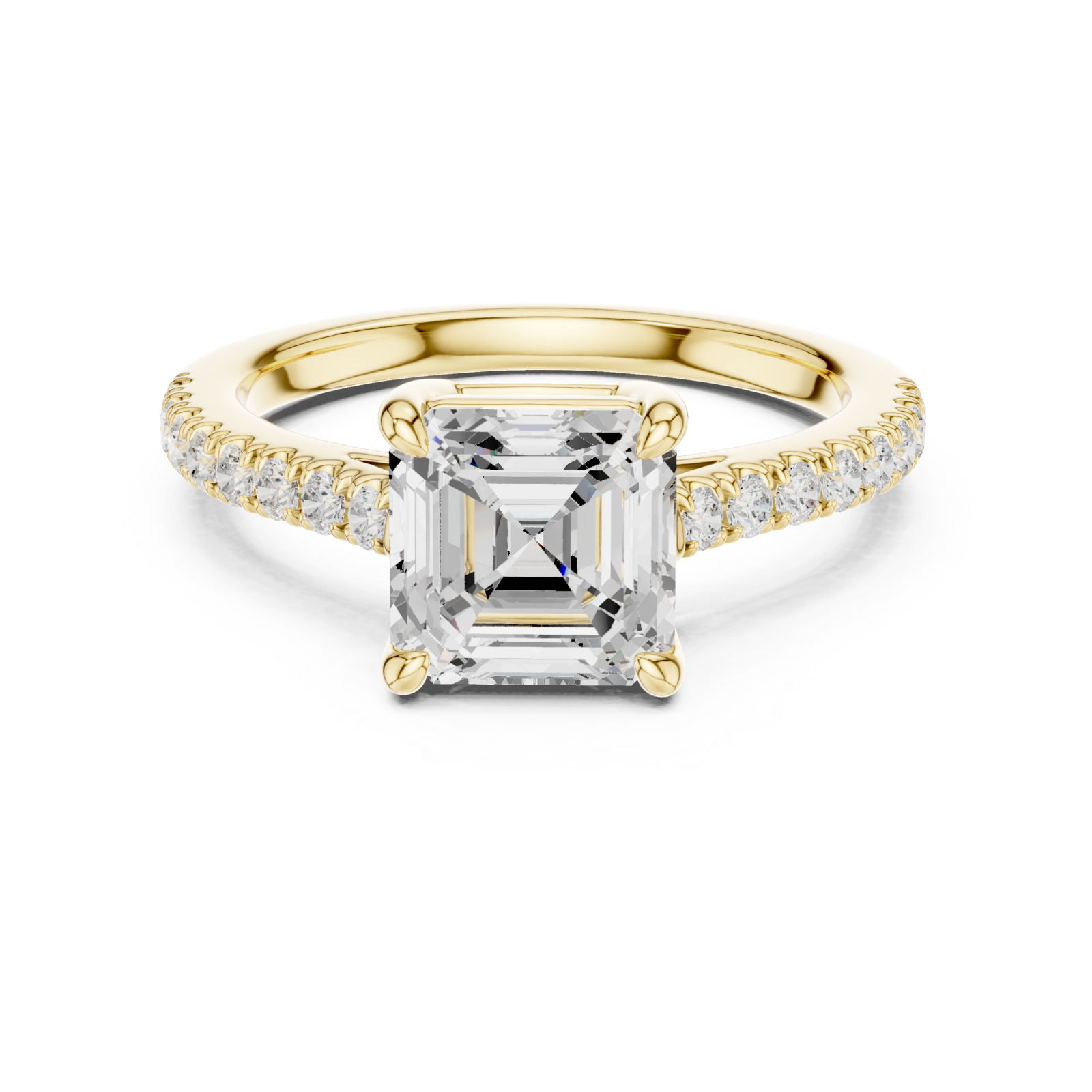  Gold Celestial Allure Ring Front View