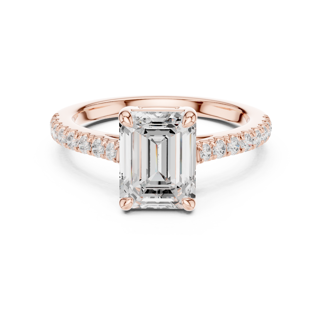  Rose Gold Pure Radiance Solitaire Ring Right View