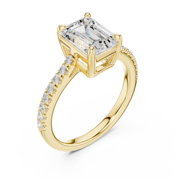 Gold Pure Radiance Solitaire Ring Right View