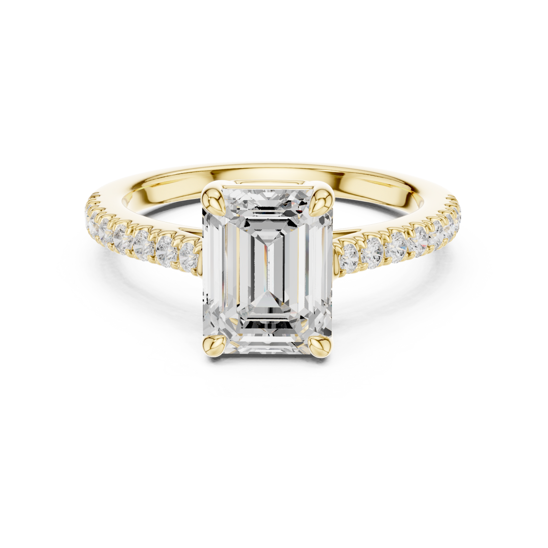 Gold Pure Radiance Solitaire Ring Right View