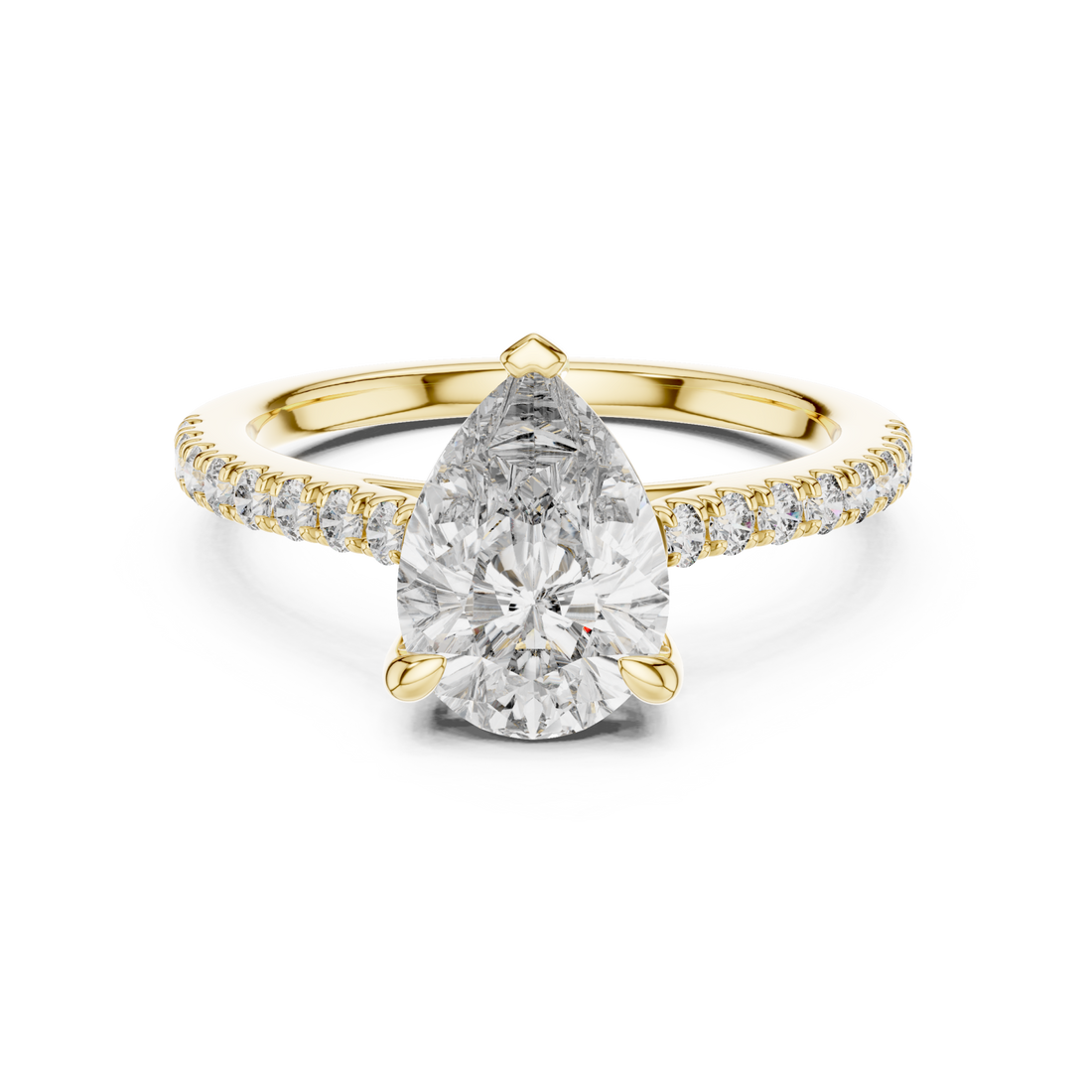 Gold Infinite Promise Petite Solitaire Classic Ring Right View