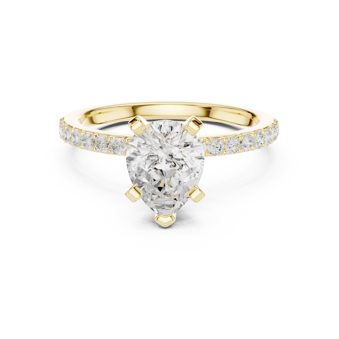 Gold Star Grace Halo Band Ring Right View