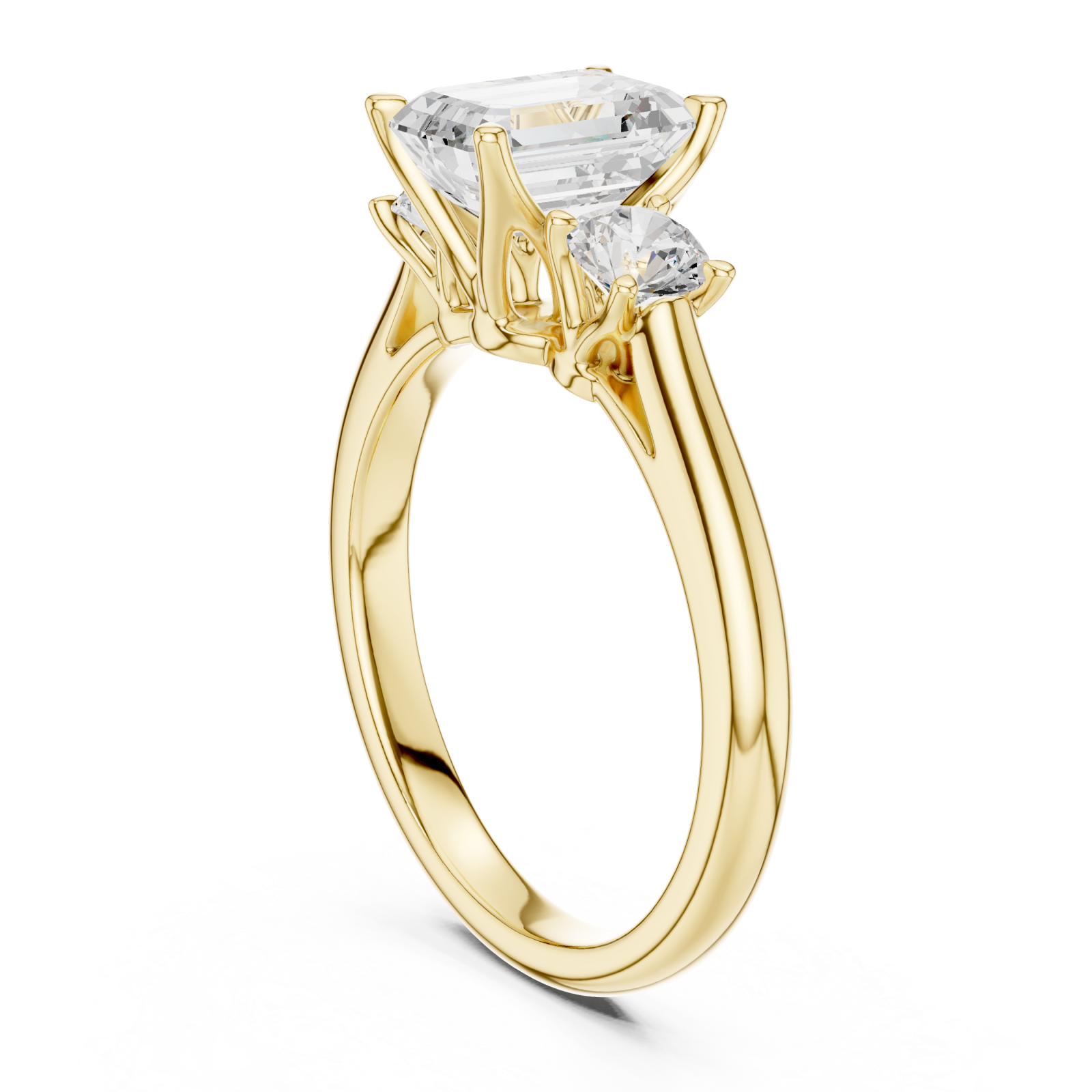  Gold Cascade Embrace Ring Left View