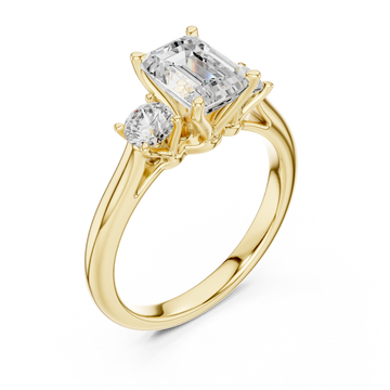 Gold Cascade Embrace Ring Right View