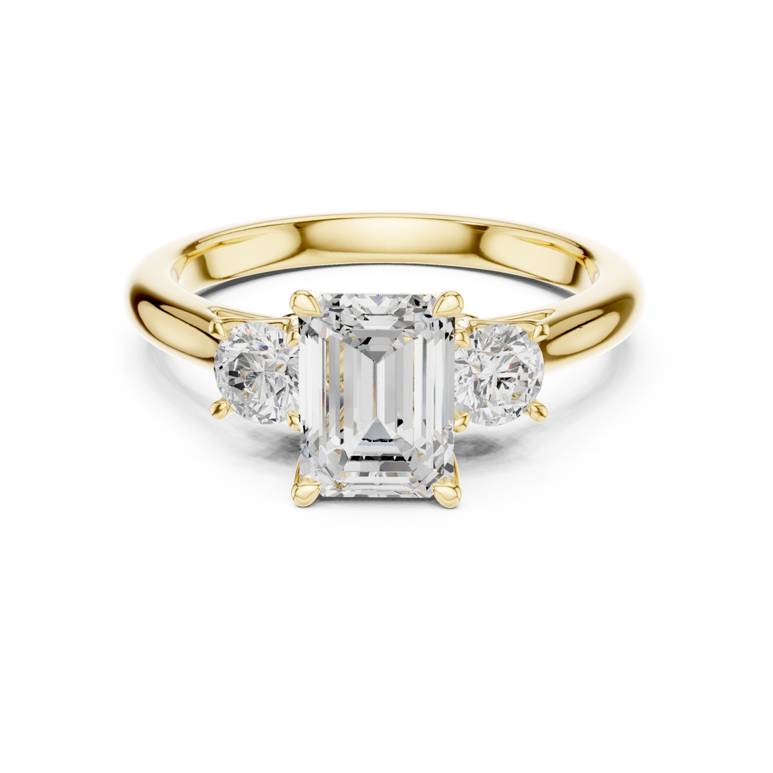 Gold Cascade Embrace Ring Right View
