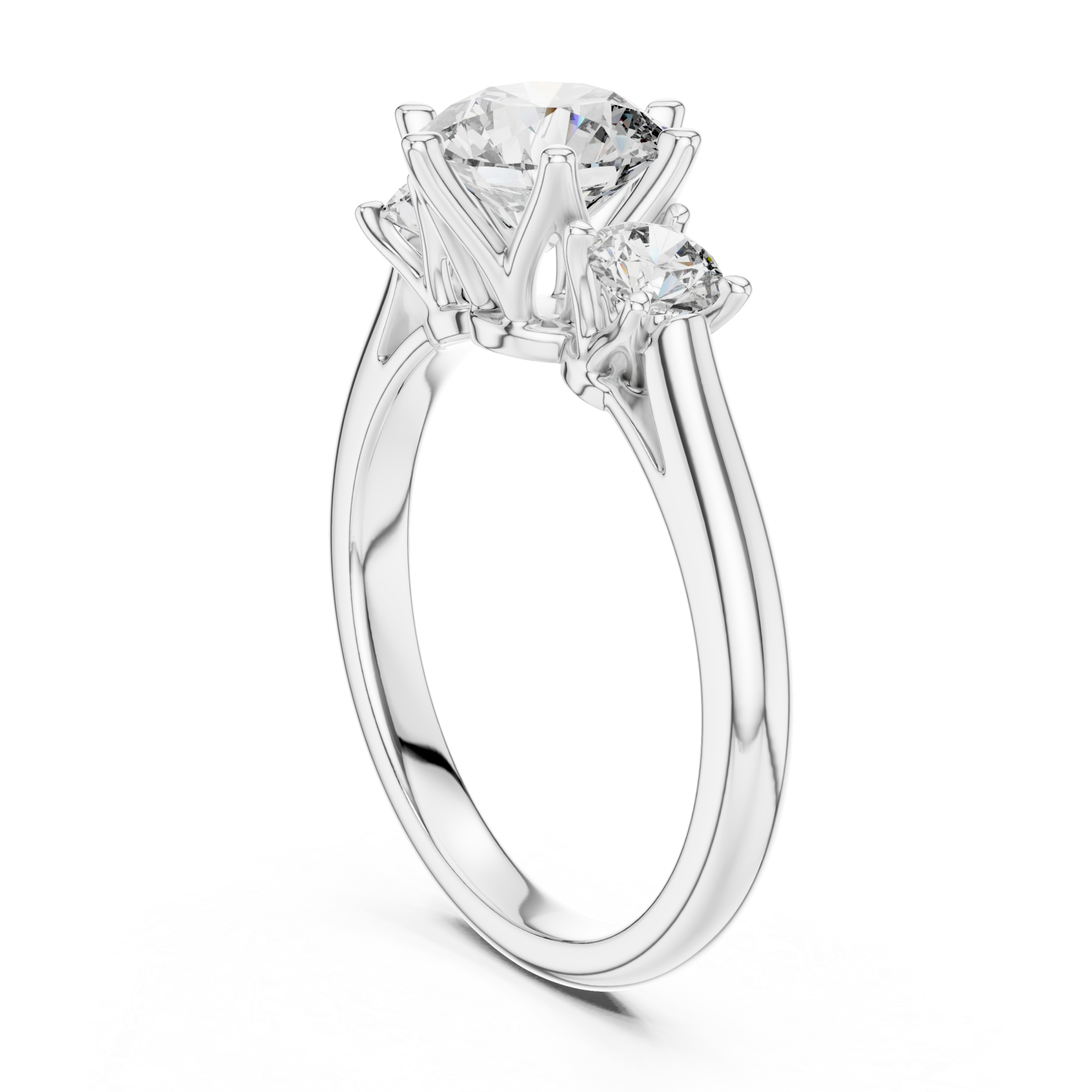  White Gold Infinite Promise Brilliant Solitaire Band Left View