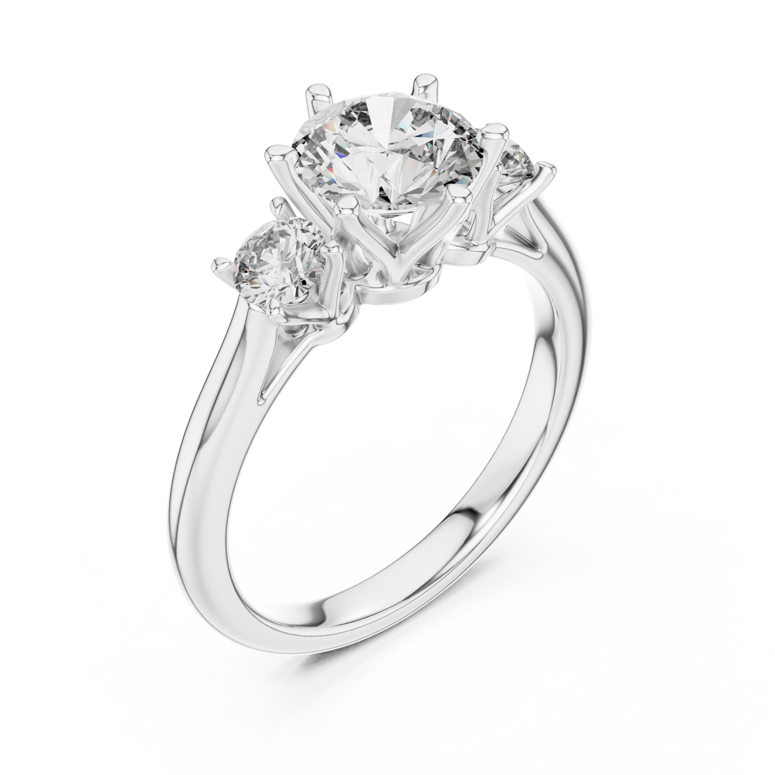  White Gold Infinite Promise Brilliant Solitaire Band Right View