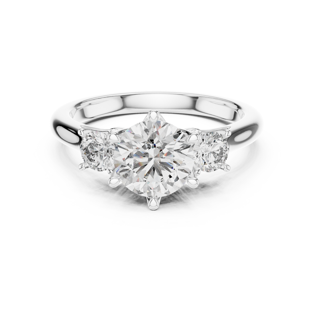  White Gold Infinite Promise Brilliant Solitaire Band Right View