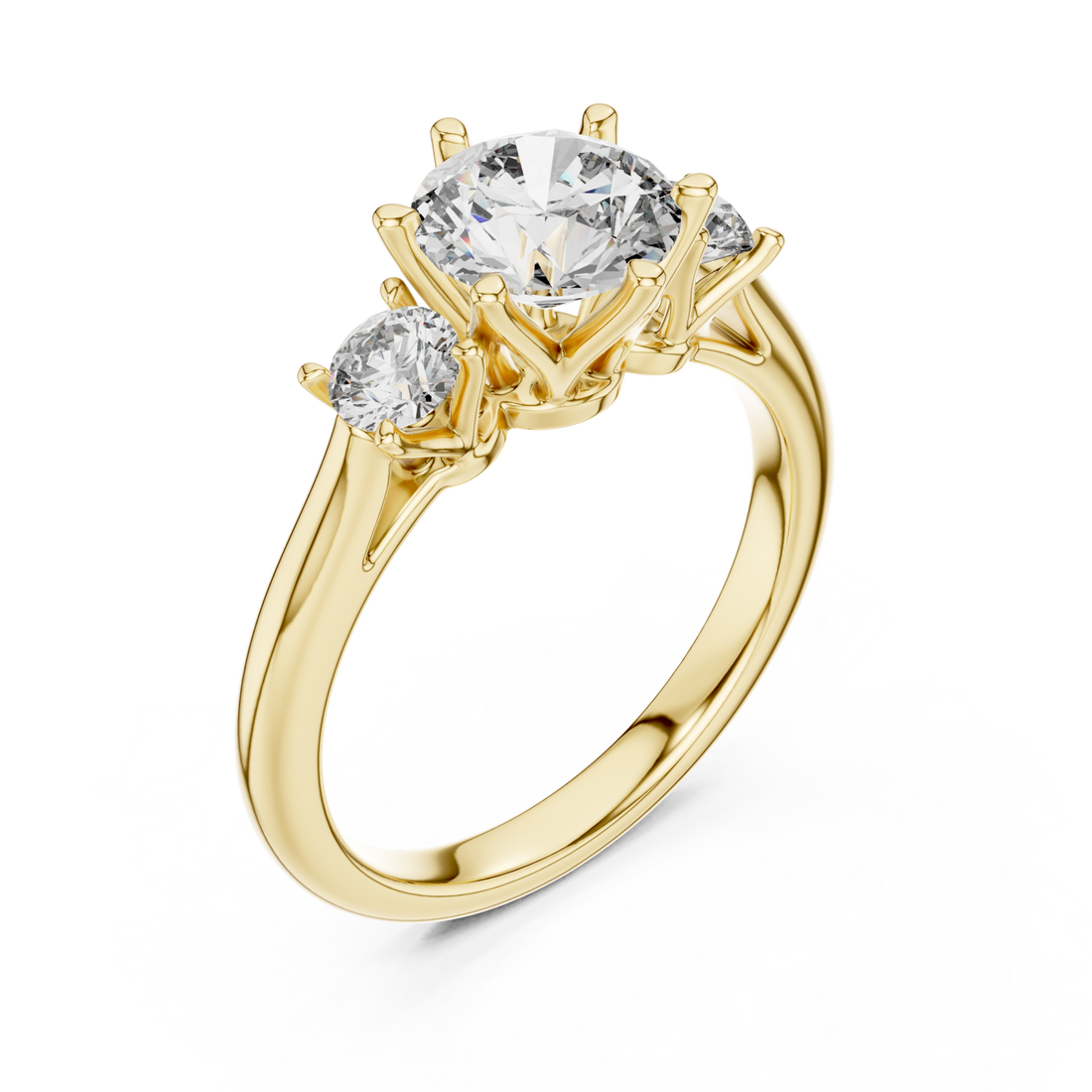 Gold Infinite Promise Brilliant Solitaire Band Right View