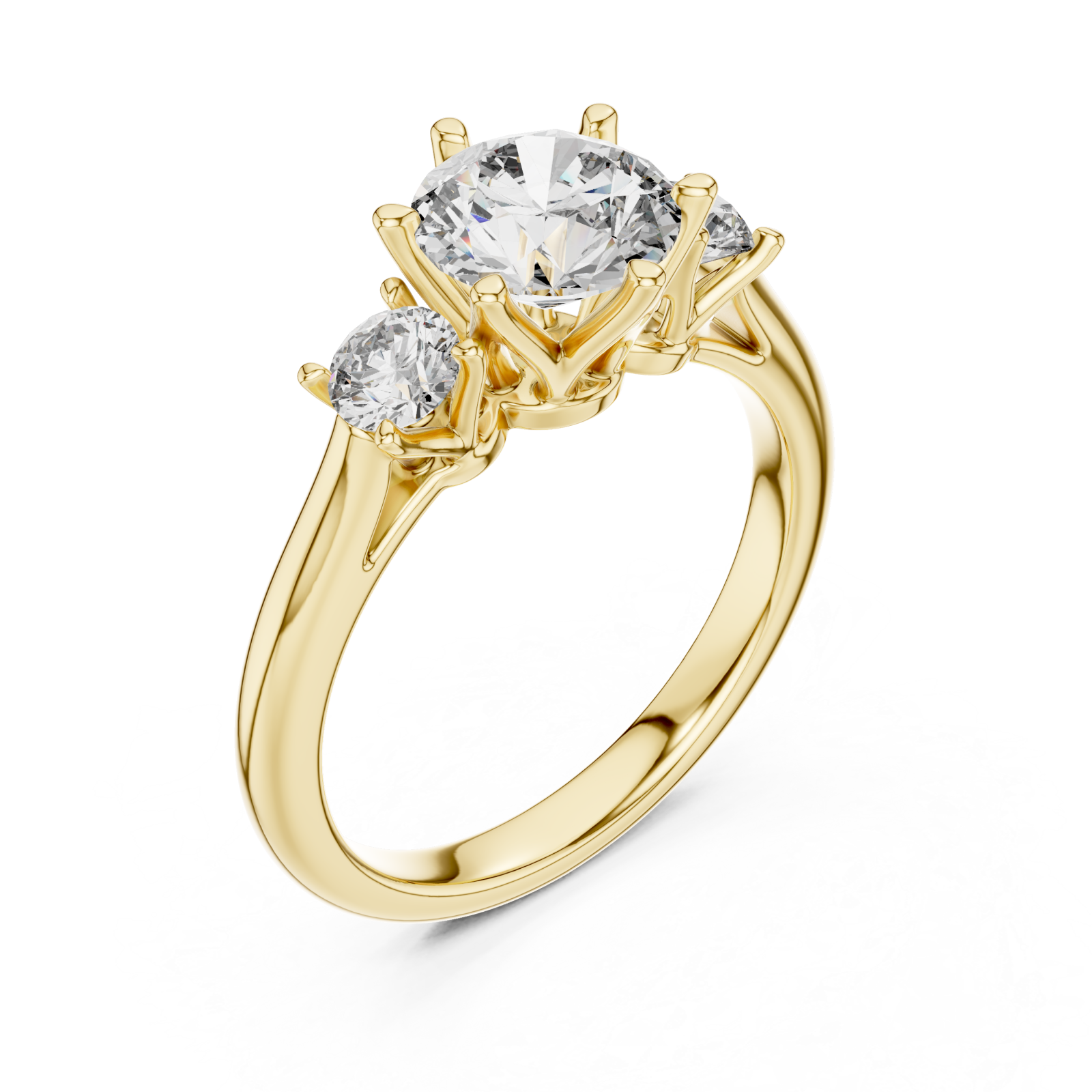 Gold Infinite Promise Brilliant Solitaire Band Right View