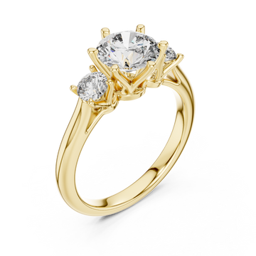 Gold Infinite Promise Brilliant Solitaire Band Right View