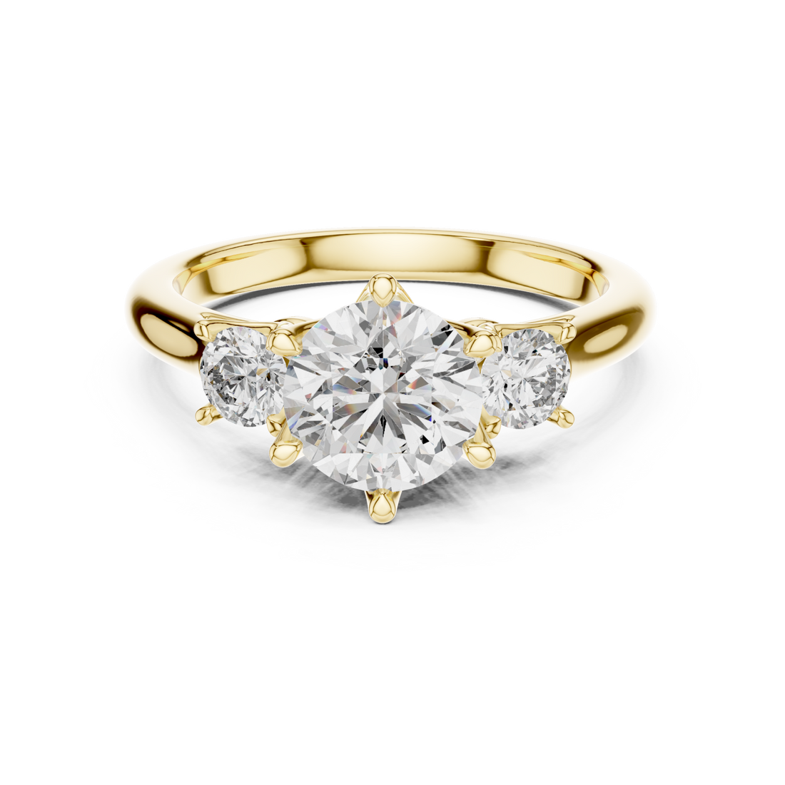 Gold Infinite Promise Brilliant Solitaire Band Right View