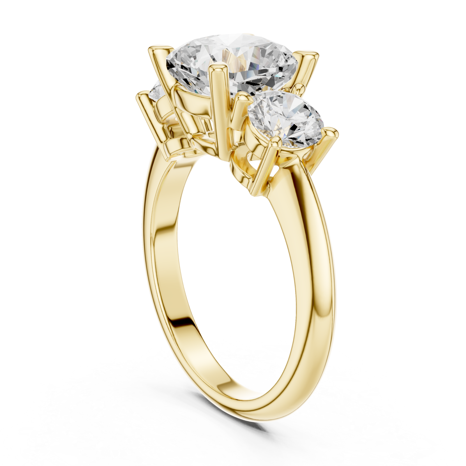 Gold Classic Trinity Embrace Ring Left View