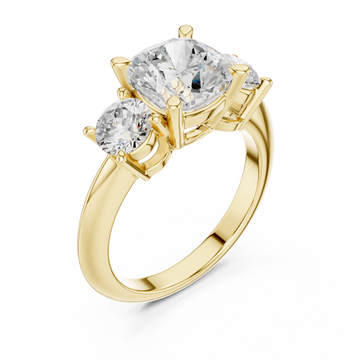 Gold Classic Trinity Embrace Ring Right View