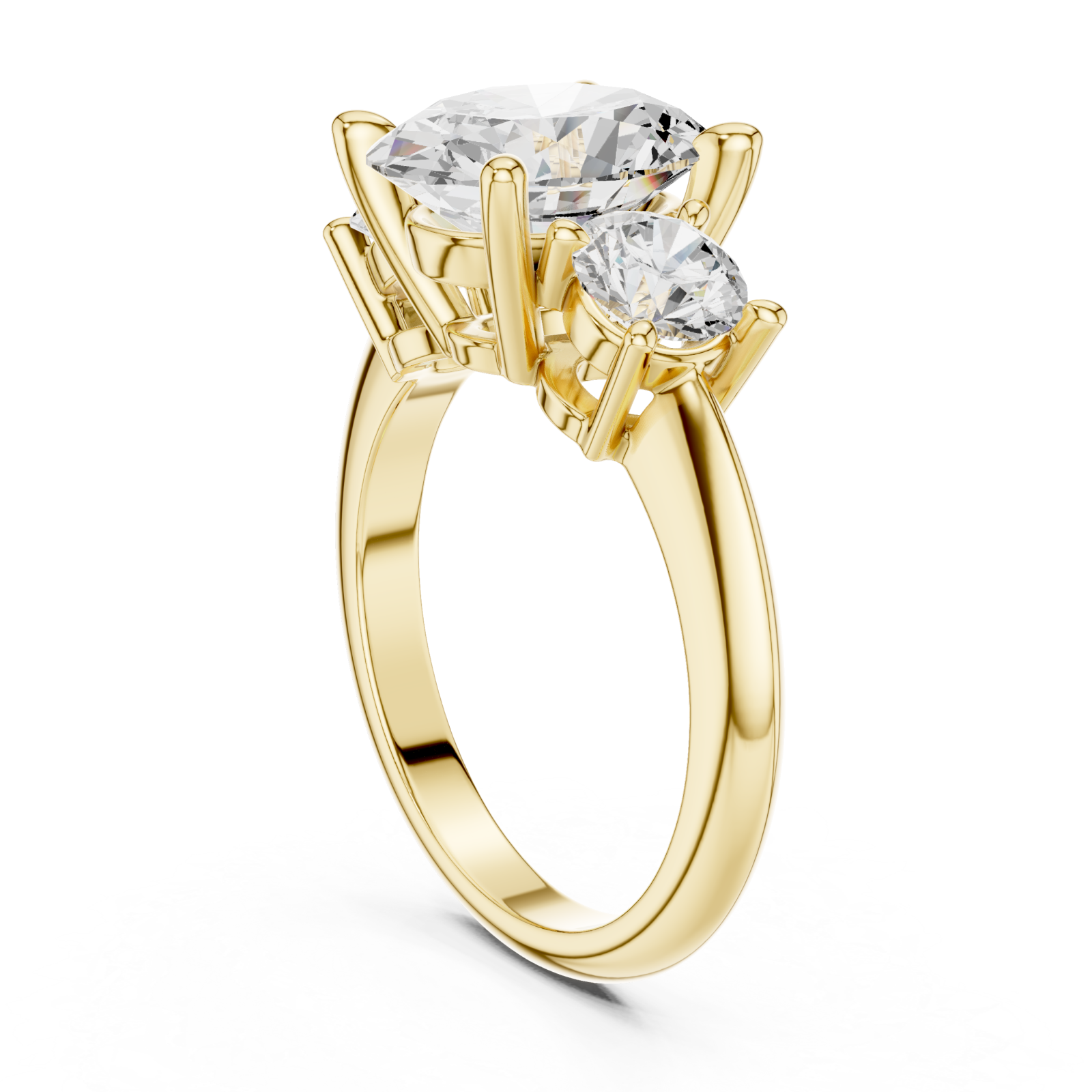  Gold Lustre Charm Duo Ring Left View