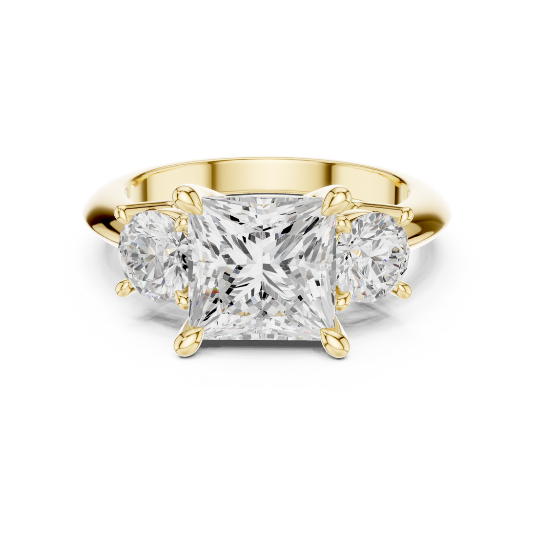 Gold Classic Trine Elegance Ring Right View
