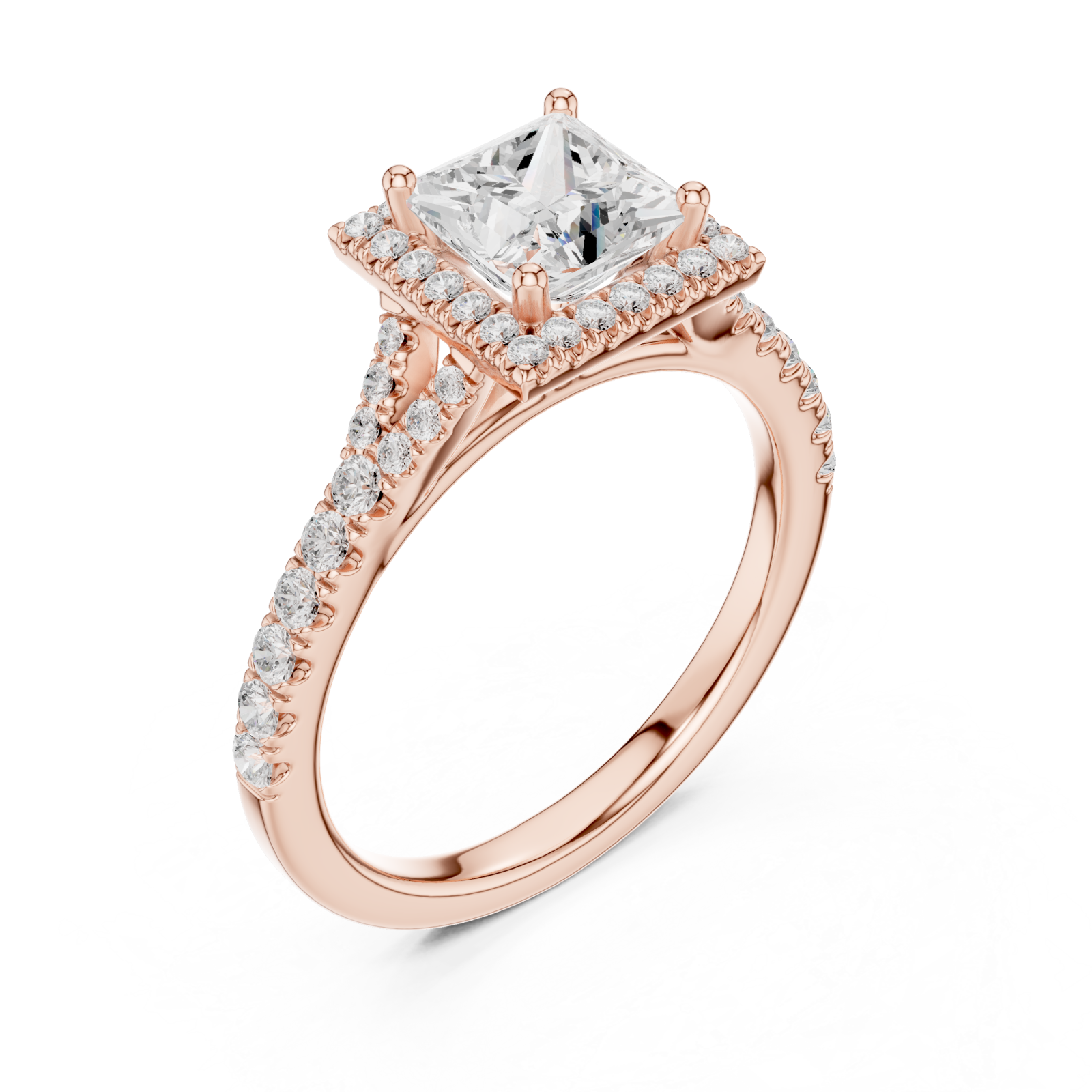  Rose Gold Elegance Crown Ring Right View