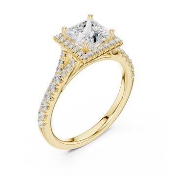 Gold Elegance Crown Ring Right View