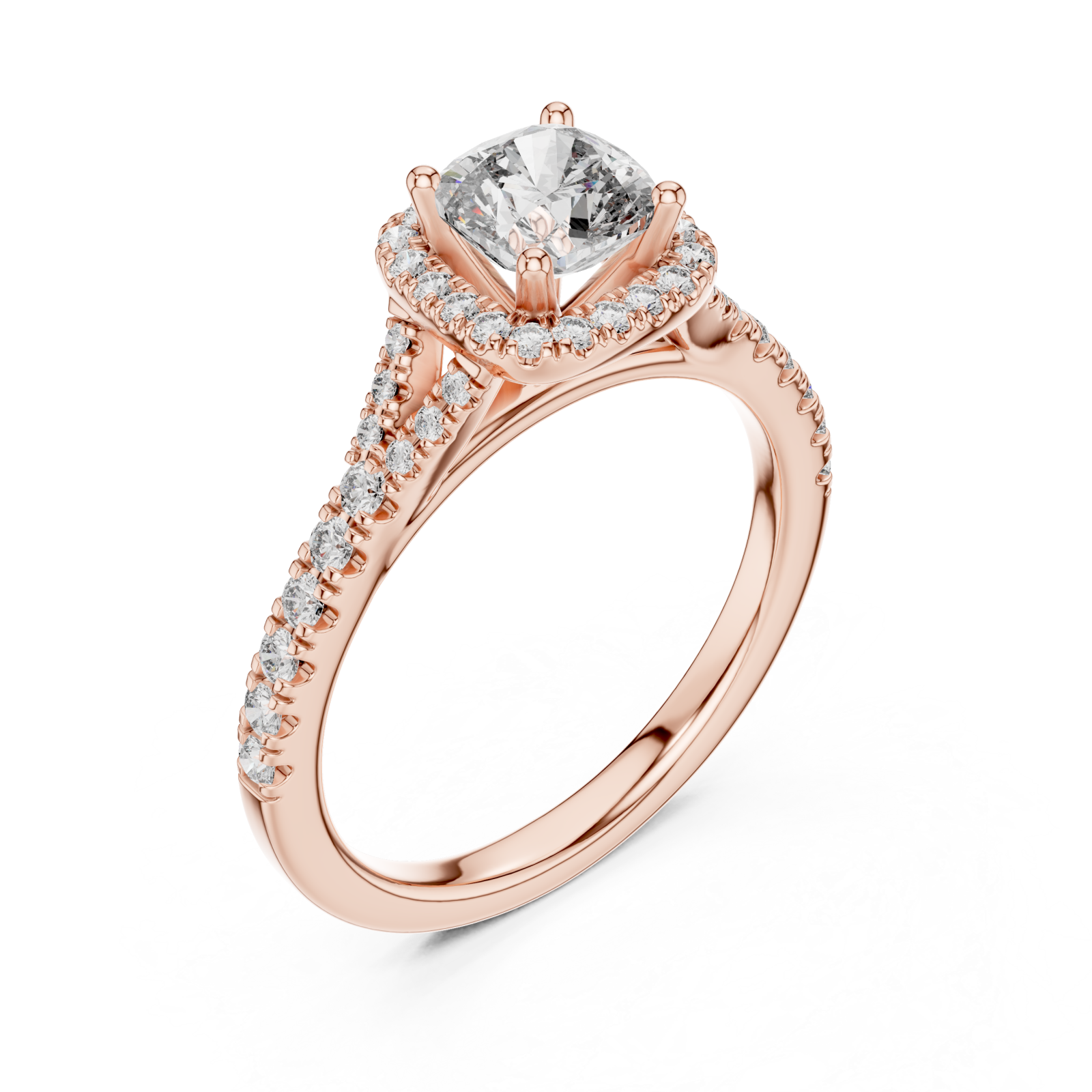  Rose Gold The Starlit Tranquility Promise Trellis Ring Right View