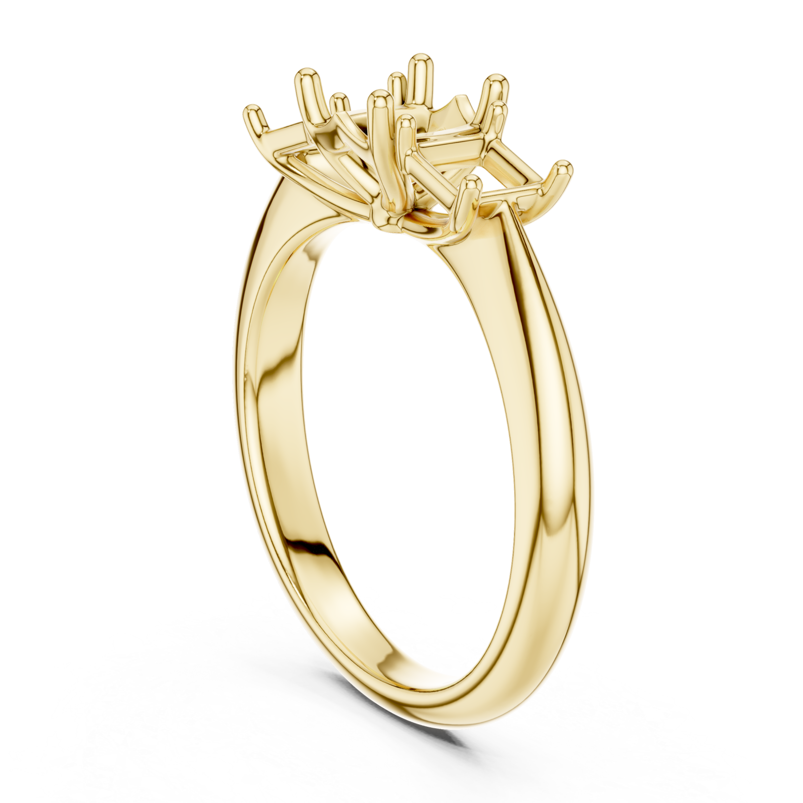 Gold Sunlit Embrace Trio Ring Left View