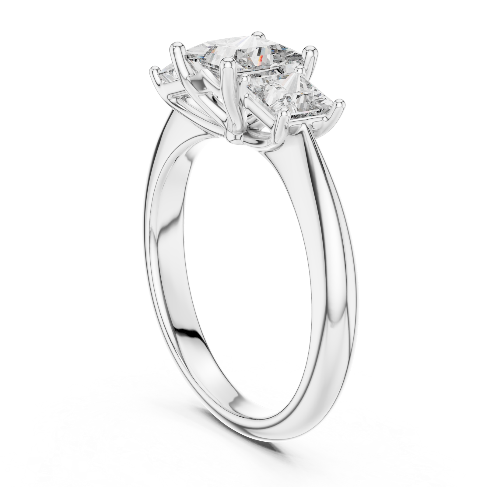  White Gold Eternal Grace Radiant Pledge Everlasting Ring Left View