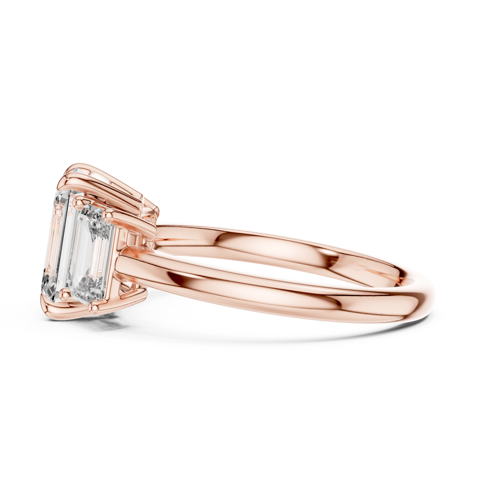  Rose Gold Duo Grace Highlight Band Side View