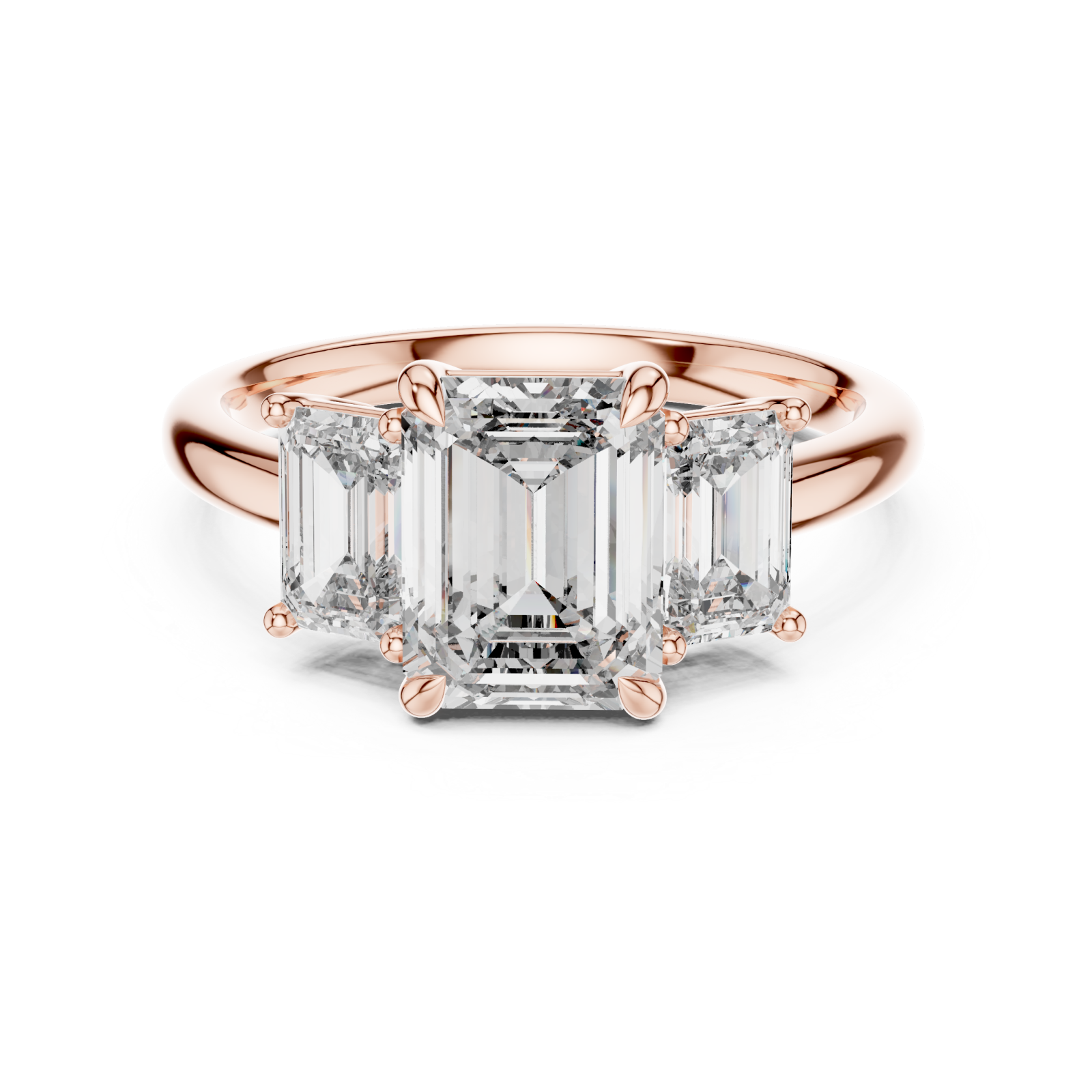 Rose Gold Duo Grace Highlight Band Front View