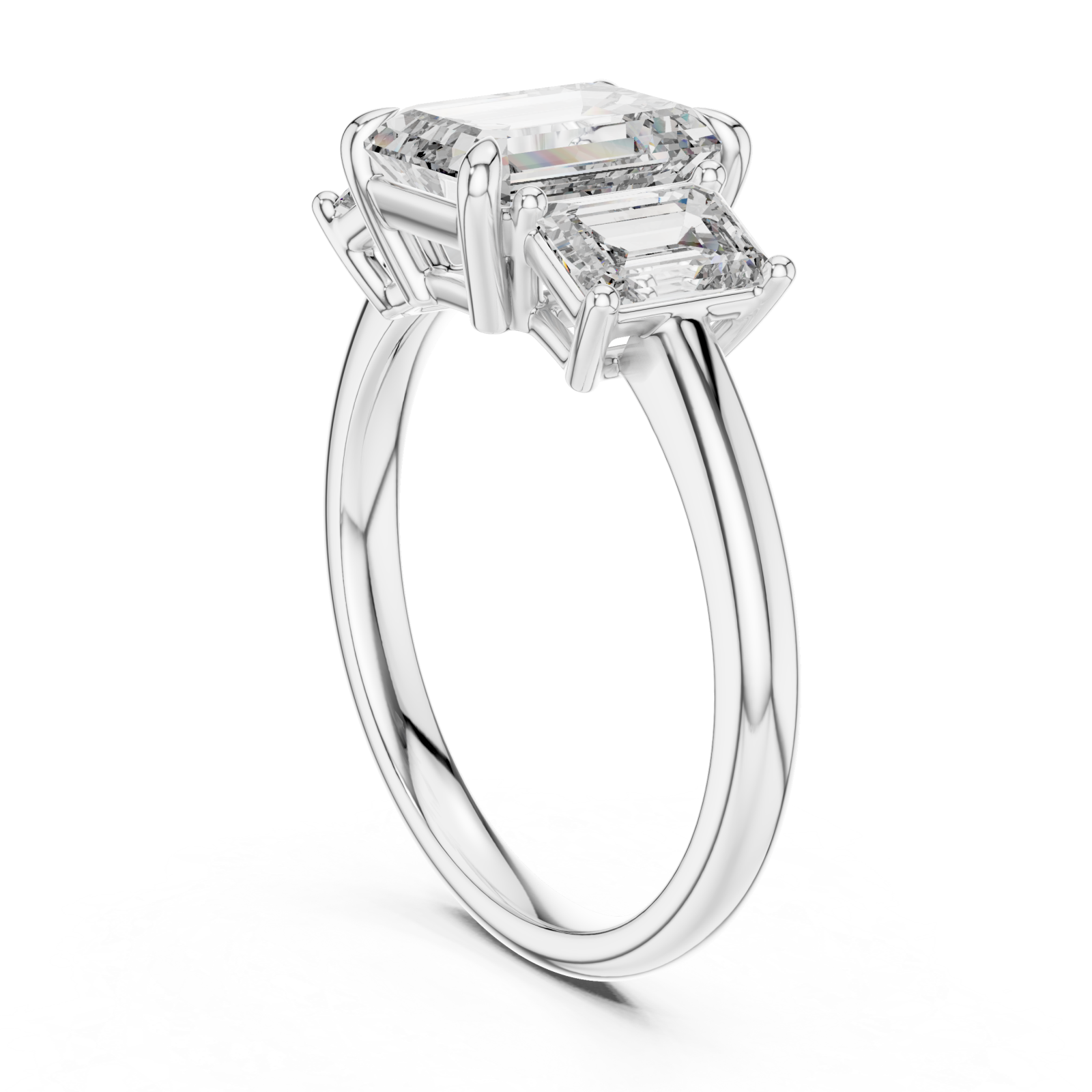  White Gold Duo Grace Highlight Band Left View