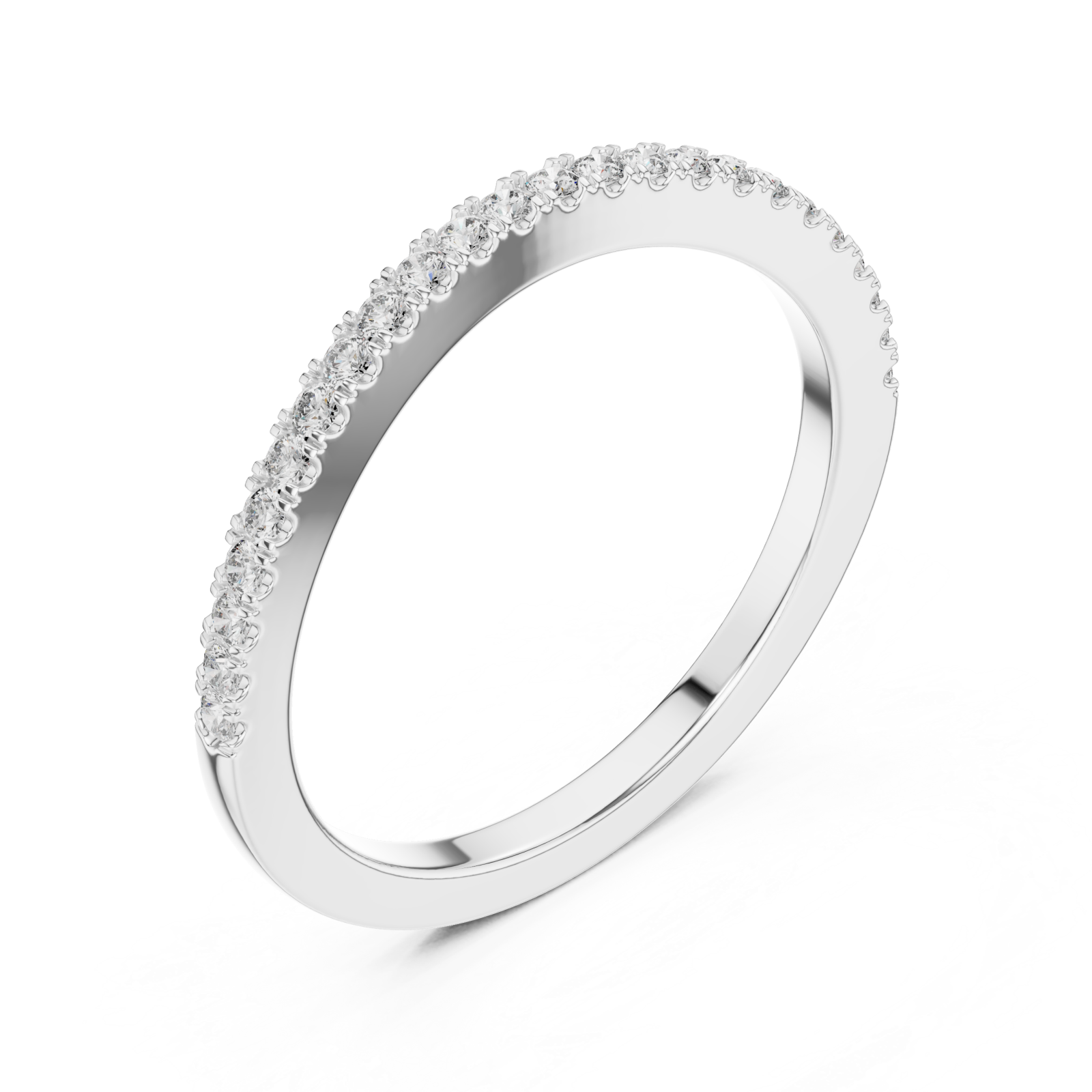 White Gold Radiance Whisper Delicate Accent Band Right View
