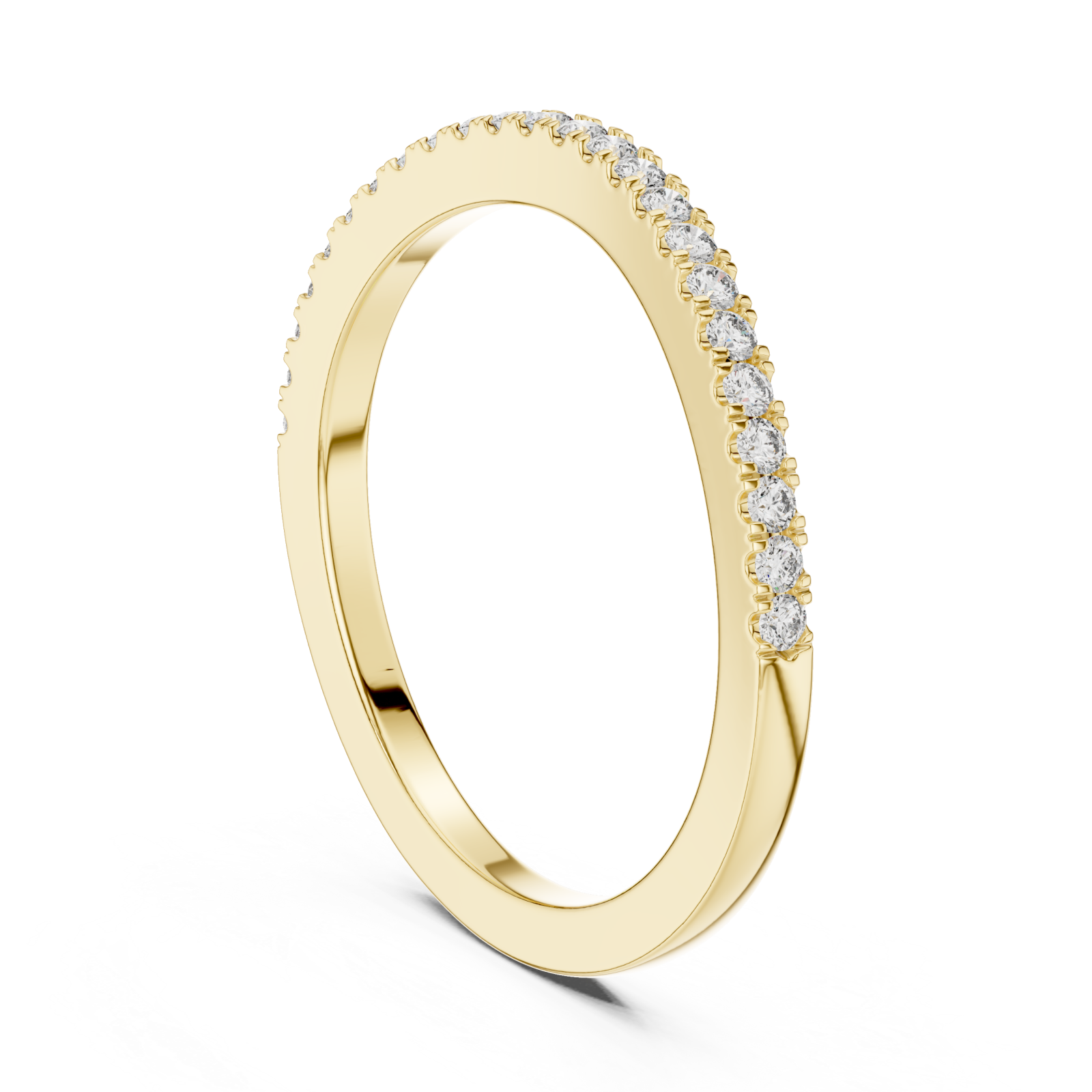  Gold Radiance Whisper Delicate Accent Band Left View