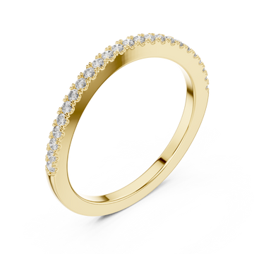 Gold Radiance Whisper Delicate Accent Band Right View